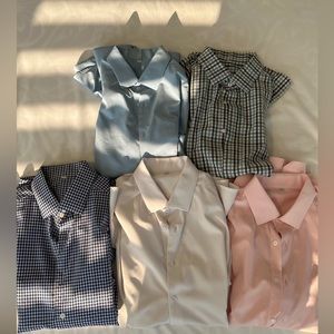 Lot of 5 State and Liberty Dress Shirts. All size Large.